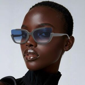 Stylish Blue and Gray Sunglasses